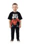 Toddler Boys Red Hulk Graphic Printed Black T-Shirt - 3