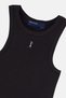 Deniz Feneri Ribana Halter Neck Tank Top - Black - 2