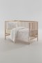 Alleya Printed 100% Cotton Baby Duvet Cover Set - Beige