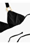 Halter Neck Triangle Bikini Top with Accessories - 5