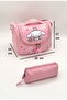 Luxury Plush Detailed Thermal School Backpack and Pencil Case Set for Girls Primary School Bag - 5