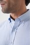 Blue Regular Fit Cotton Pasha Collar Shirt - 6