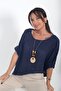 Women's Italian Coton Oversize Blouse - 2