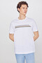 100% Cotton Regular Fit Regular Cut Crew Neck Logo Detailed T-Shirt - 3