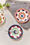 Sunflower Porcelain Tea Plate Turquoise