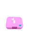Four-Compartment Pink Lunch Box - Decorated with the Letter R
