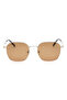 Polarized Sunglasses Gold Frame Brown Mirror Lens 54mm - M8030BR3PV - 2