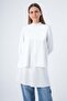 White-Pleated Short Shirt Skirt - 5