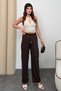Women's High Waist Lace-Up Wide Leg Summer Trousers Comfortable Fit Casual Palazzo Pants - 7