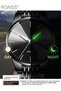 Couple Quartz Watch Set Alloy Strap Analog Round Dial Luxurious Luminous Waterproof Calendar Wristwatch Gift for Men and Women Black - 4