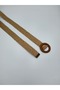 Women's Straw Belt with Wooden Ring Beige Woven Belt Summer Bohemian Style - 4