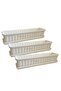 Three Rectangular Planting Pots, 60cm Long