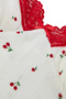 Women's Cotton Covered Strappy Lace Pajama Set - 5