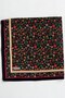 Women's Black Background with Pink Floral Stitching Writing - 2