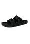 Men's Black Daily Sea Beach Orthopedic Lightweight Double Buckle Slippers Large Size - 2