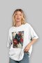 For the Love of Cats 87 Front Cat Printed White Oversize T-Shirt 100% Cotton Unisex Cat Lover Premium Design - 4