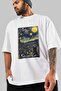 For the Love of Cats 45 Front Cat Printed White Oversize T-Shirt 100% Cotton Unisex Cat Lover Premium Design - 3