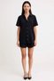 Women's Striped Venice Woven Beach Shirt Shorts Set Linen Blend Short Sleeve Casual Comfortable Modern - 4