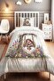 Fairy Tale Floral Swing Patterned Single Baby Kids Bedding Set