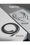 Powerlink Moss Liquid Silicon Cable Type C To Lightning 30W 3A / 2M Zinc-Alloy Connector - Black - 4