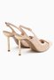 Polina Beige Buckle Detailed Women's Heeled Shoes - 6