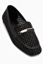 Nika Black Straw Women's Ballerinas