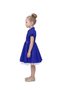 - Short Puff Sleeve Birthday Frock - Royal Blue, Hot Pink - 1Y to 10Y - 2