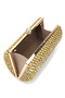 Women's Faux Leather Gold Evening Dress Bag - 4