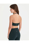 Petrol Green Halter Wrap Motion Bra with Chest Pads Fitness Bra - 2