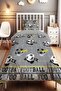 Football Passion Patterned Single Baby Kids Bedding Set
