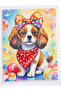 5D Diamond Stone Embroidery Kit Painting 21X25 cm Dog Pattern Diamond Painting