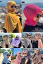 10 Pcs Glittery Chiffon Shawl