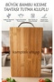 Kamptek Wooden Large Size Bamboo Cutting Board - Presentation and Bread Board with Metal Handle Chopping Board - 7