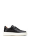 Men's Black Genuine Leather Sneaker Shoes