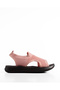 Sandale dama Negre din material textil EOIU - 6