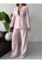 Belden Pleated Jacket and Wide-Let Pants Suit - 3