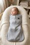0-3 Months Newborn Baby Swaddle Sleeping Bag Ribbed Cotton Zippered Swaddle - 2