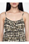 Nevavm Patterned Waist-Hugging Dress with Rope Straps - 3