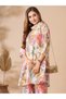 Floral Printed Lace Embellished A-line Kurti with Pants Co-ord Set for Women – Multi | Indian Dress for Ladies | Kurta Set Ladies Indian | Ethnic Indian Wear | Cotton Kurti Set - 5