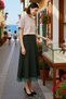 Women's Plus Size Maxi Skirt Tulle Detailed Unlined Diving Fabric Comfortable Cut Casual Hijab Modern - 2