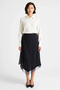Women's Plus Size Asymmetrical Cut Plaid Patterned Tulle Knitted Midi Skirt Flexible Structure Daily Comfortable Modern - 4