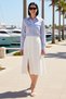Women's Midi Length A-Line Chiffon Skirt %100 Cotton Fragmented Woven Pattern Summer Collection Daily Casual Modern - 3