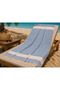Diamond Peshtemal |   100% Cotton, Natural Fringed |   Beach, Pool, Spa, Hammam, Sports, Travel Towel (Blue - 90X180 cm) - 2
