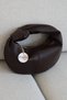 Women's Knot Detailed Shoulder Bag Crescent Model Soft Daily Handbag En28 Size17 - 3
