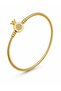 Brass Charm Zircon Stone Crown Model Gold Color Women's Bracelet