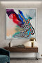 Fluid Script Islamic Wall Art | Framed Canvas Print | Arabic Calligraphy Decor for Living Room, Bedroom, Office & Gift