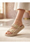 Double Buckle Stone Women's Slippers