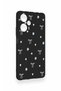 Poco F5 Compatible Mini Bow Black Patterned Silicone Case - 3