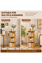 360° Rotating 3‑Tier（4‑Tier） Bookshelf with Anti-Fall Protective Baffle, for Study Room, Living Room - 7