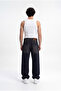 Men's Oversize Baggy Washed Jean Trousers Brown-Blue - 3